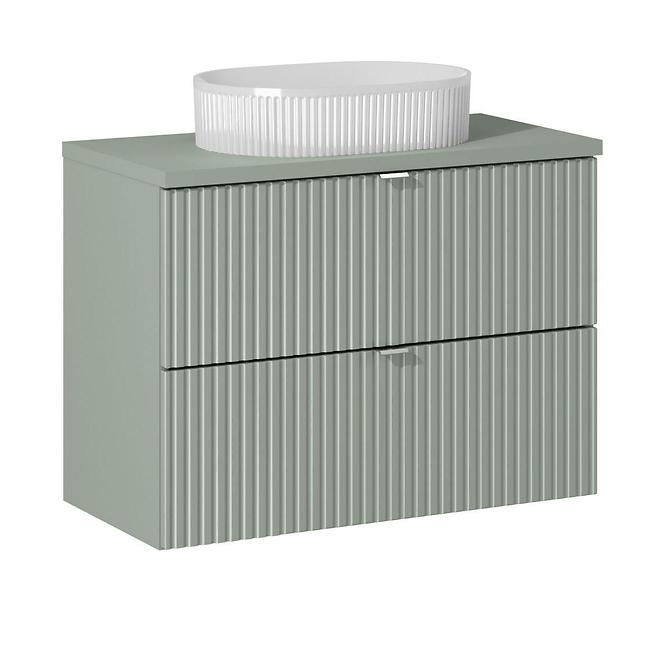 Kúpeľňová skrinka Line Reed Green 80 šalvia