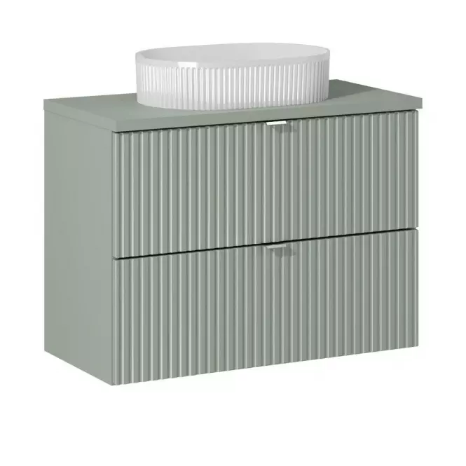 Kúpeľňová skrinka Line Reed Green 80 šalvia,7