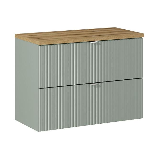 Kúpeľňová skrinka Line Reed Green 80 šalvia