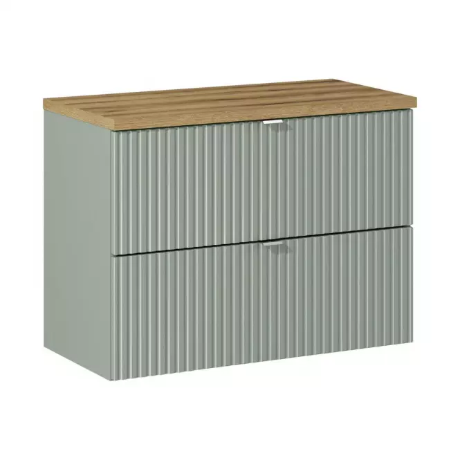 Kúpeľňová skrinka Line Reed Green 80 šalvia,8