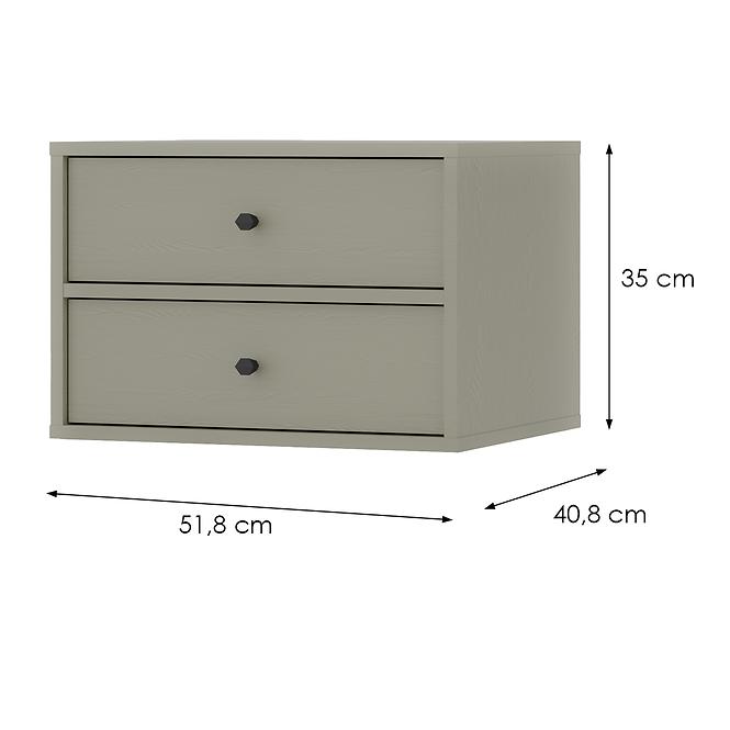 Nočný Stolík Tokyo 4 2S  eukalyptus 801,2