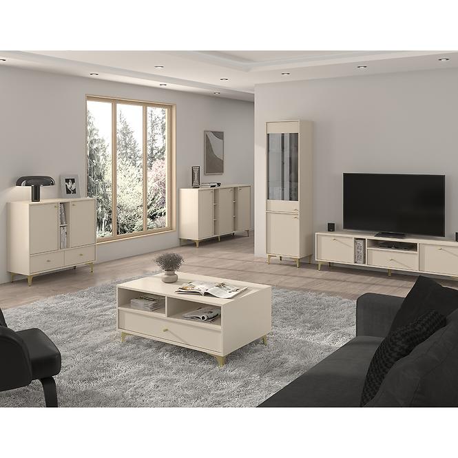 TV Stolík Tokyo 1 2K 1S pieskovo béžová 313