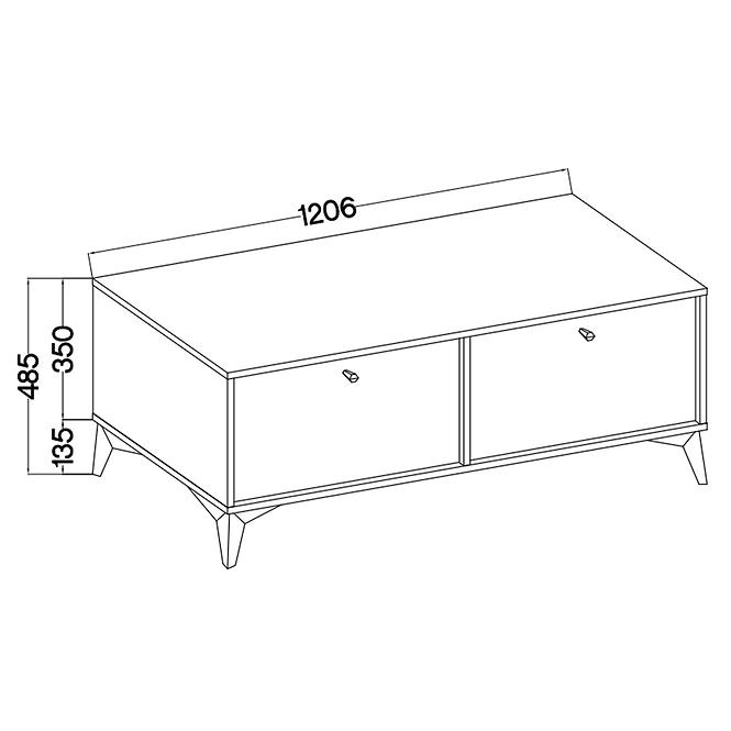 TV Stolík Tokyo 1 2K eukalyptus 302