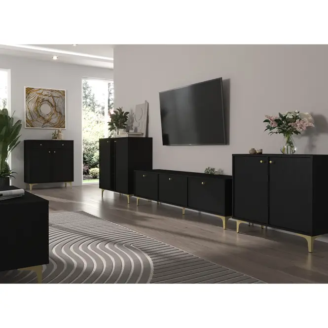 TV Stolík Tokyo 1 2K čierny grafit 302,7