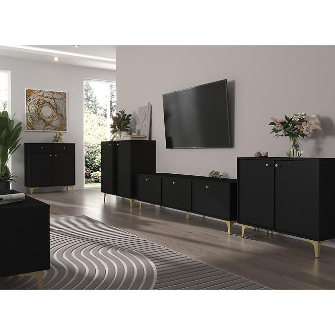 TV Stolík Tokyo 1 2K čierny grafit 302,7