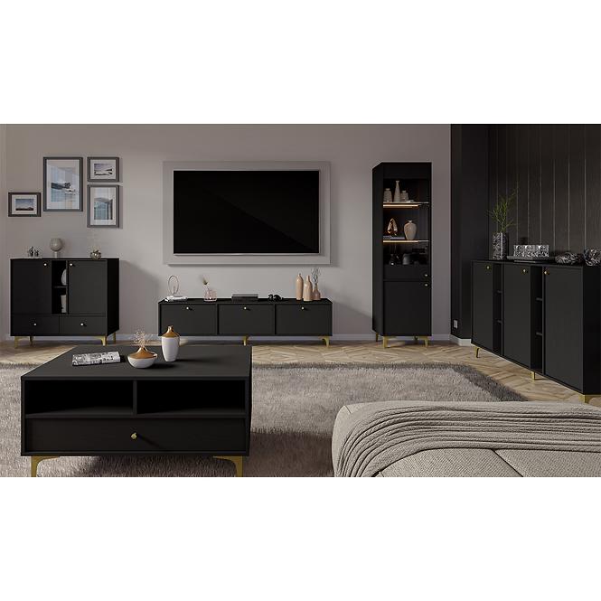 TV Stolík Tokyo 1 3K čierny grafit 303,5