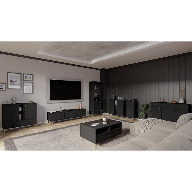 TV Stolík Tokyo 1 3K čierny grafit 303,6