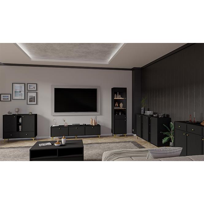 TV Stolík Tokyo 1 3K čierny grafit 303,7