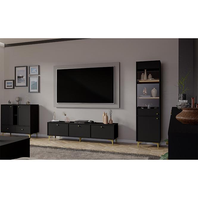 TV Stolík Tokyo 1 3K čierny grafit 303,8