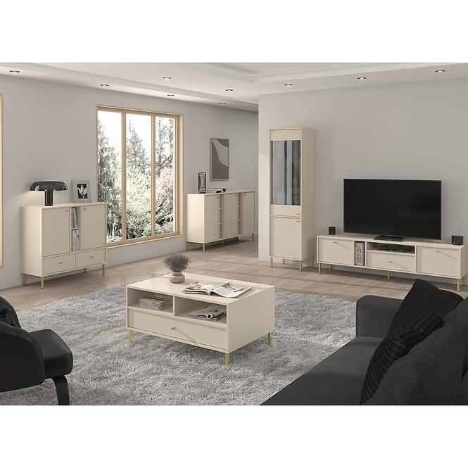 TV Stolík Tokyo 2 2K 1S pieskovo béžová 313
