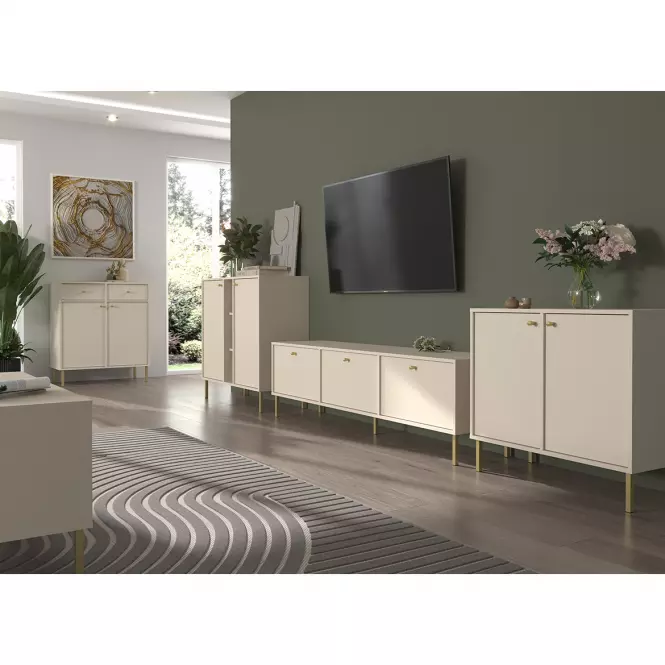 TV Stolík Tokyo 2 2K pieskovo béžová 302