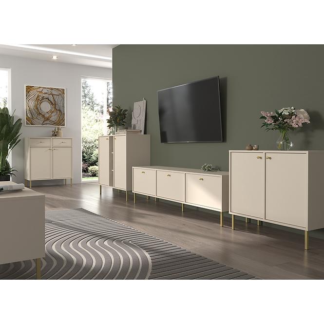 TV Stolík Tokyo 2 2K pieskovo béžová 302