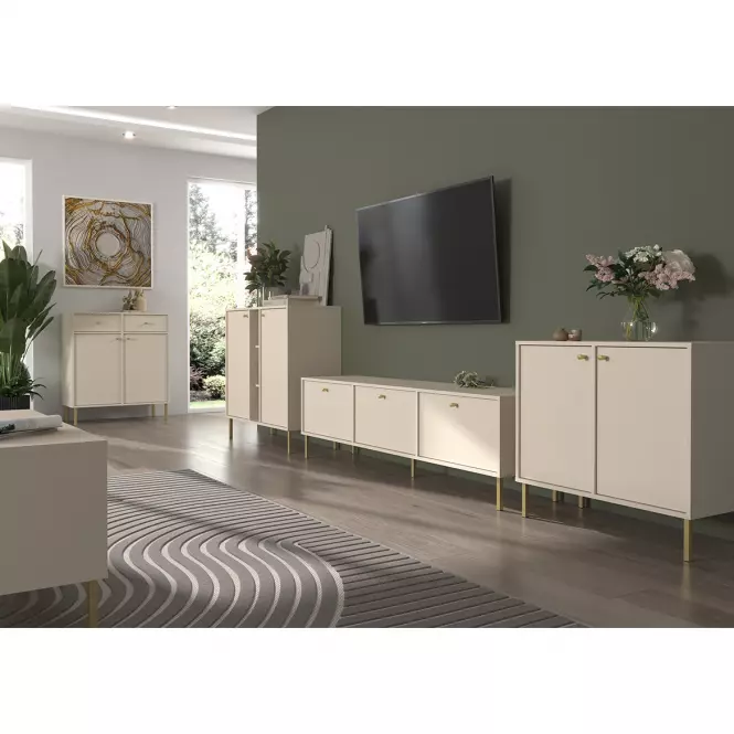 TV Stolík Tokyo 2 3K pieskovo béžová 303