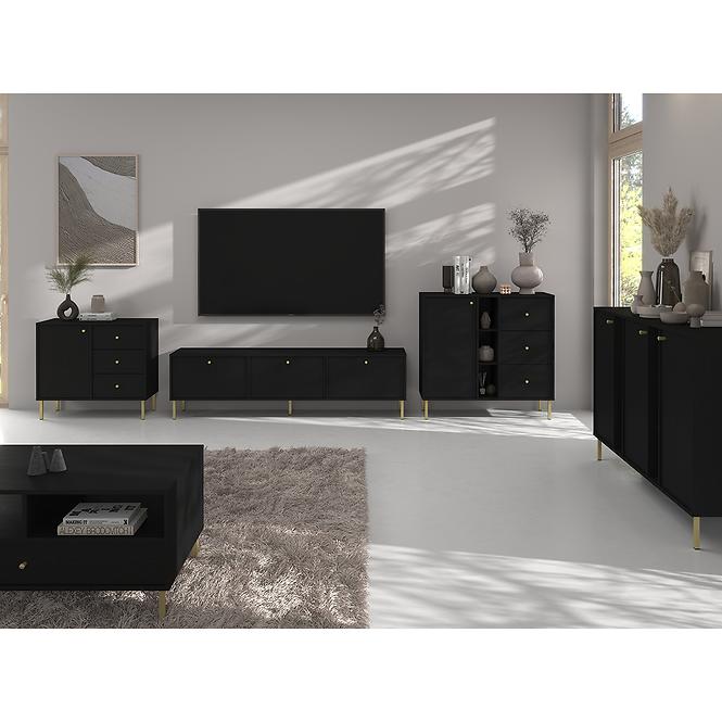 TV Stolík Tokyo 2 3K čierny grafit 303,4