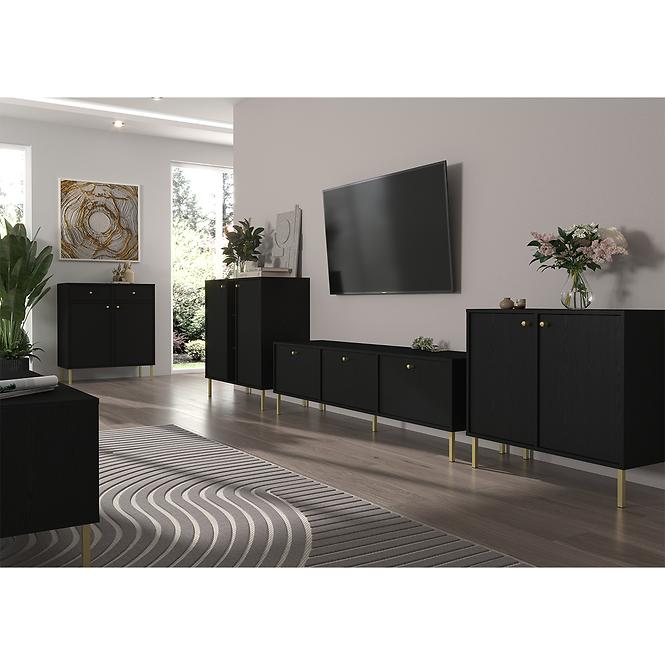TV Stolík Tokyo 2 3K čierny grafit 303,5