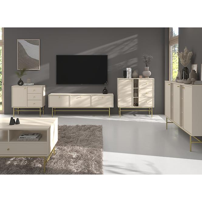 TV Stolík Tokyo 3 3K pieskovo béžová 303