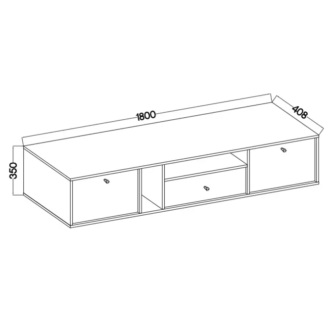 TV Stolík Tokyo 4 2K 1S eukalyptus 313,3