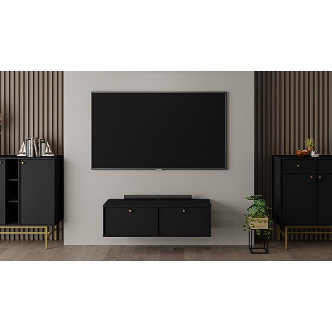 TV Stolík Tokyo 4 2K čierny grafit 302