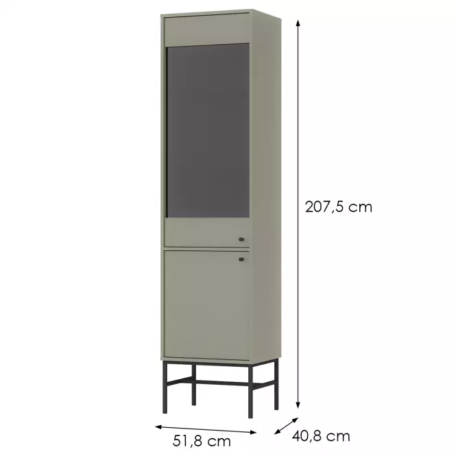 Vitrína Tokyo 3 2D eukalyptus 101