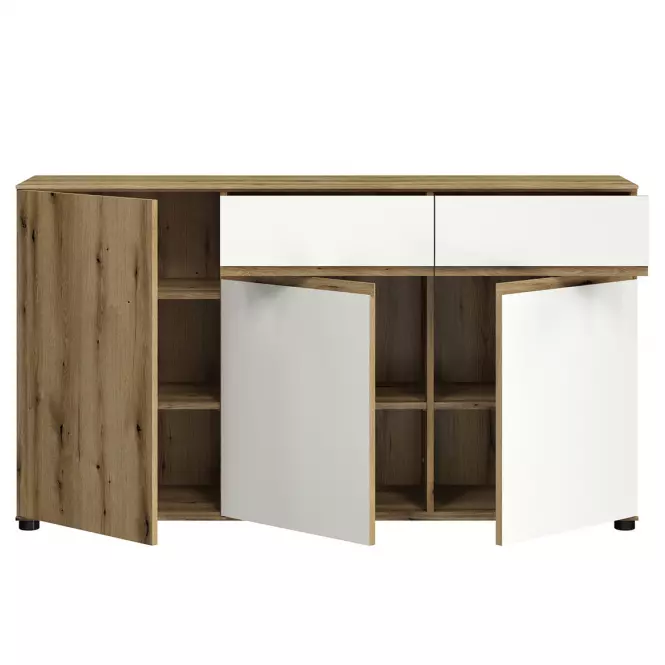 Komoda Camino 3D2S CMNK 02 dub evoke+biela platinová