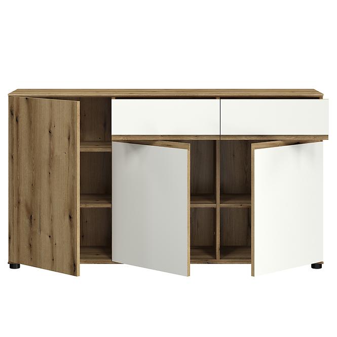 Komoda Camino 3D2S CMNK 02 dub evoke+biela platinová