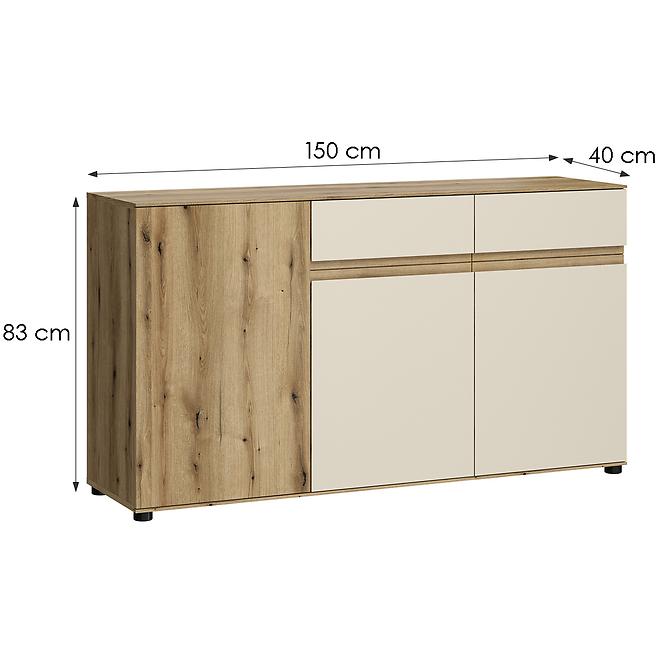 Komoda Camino 3D2S CMNK 02 dub evoke+cashmere