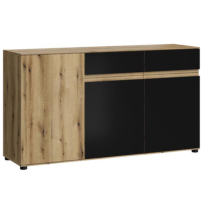 Komoda Camino 3D2S CMNK 02 dub evoke+zamatová čierna