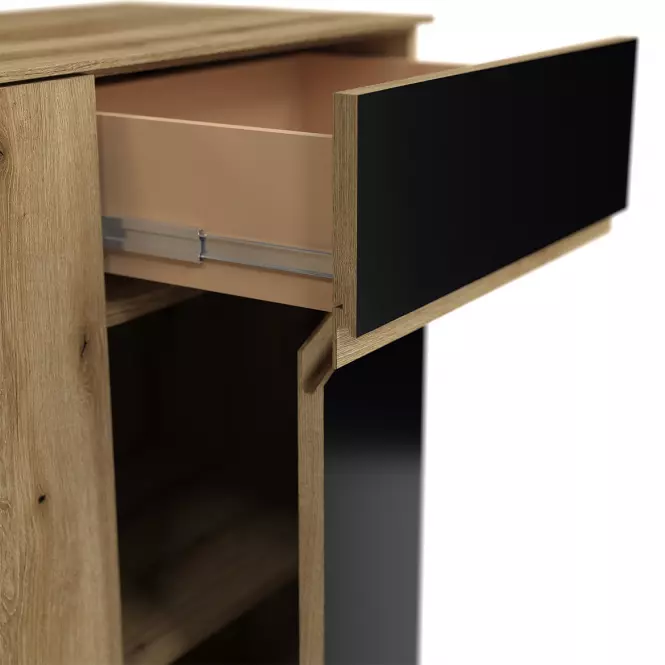 Komoda Camino 3D2S CMNK 02 dub evoke+zamatová čierna,4