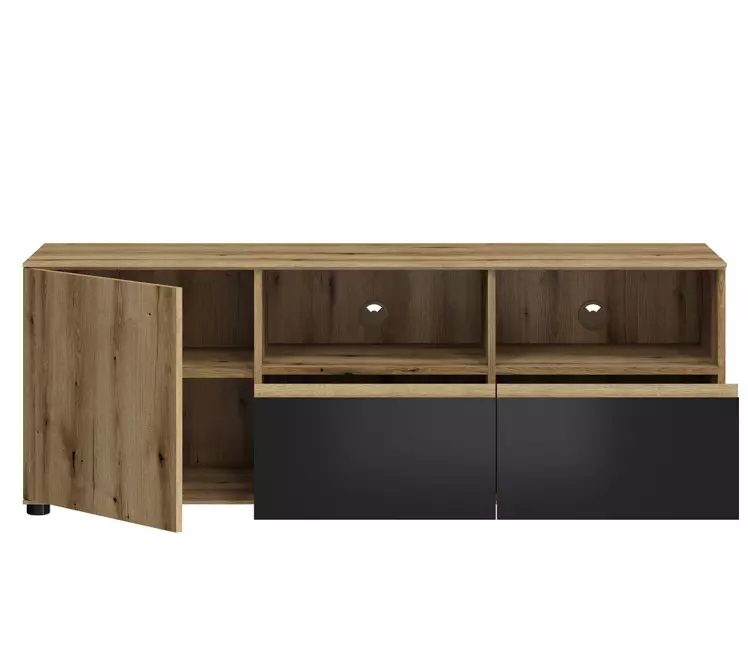 TV Stolík Camino 1D2S CMNF 01 dub evoke+zamatová čierna