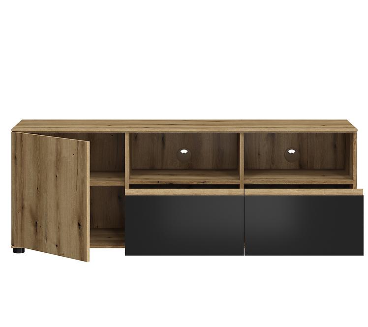 TV Stolík Camino 1D2S CMNF 01 dub evoke+zamatová čierna