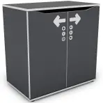 Komoda Matrix 75 2D grafit/biela