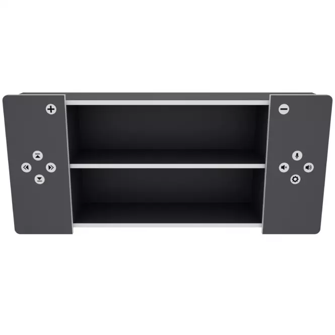 Polička Matrix Shelf II grafit/biela