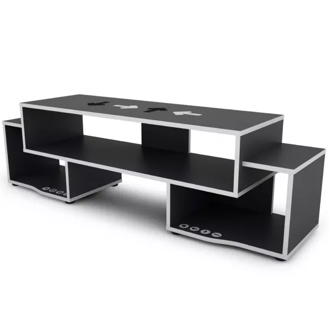 TV Stolík Matrix 140 grafit/biela