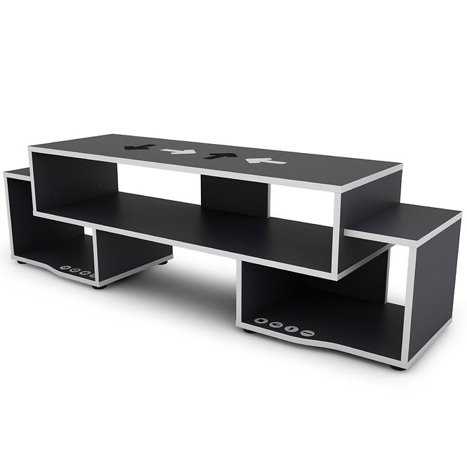 TV Stolík Matrix 140 grafit/biela