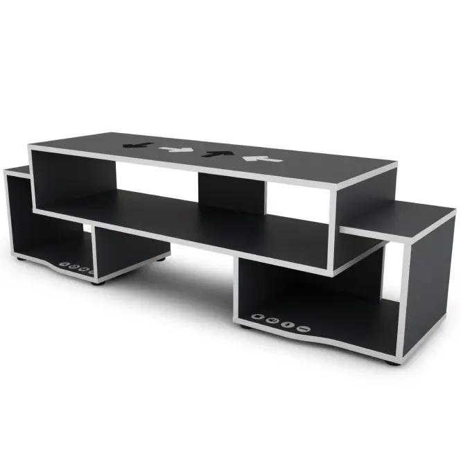 TV Stolík Matrix 140 grafit/biela,2