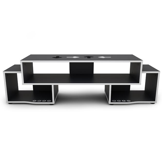 TV Stolík Matrix 140 grafit/biela