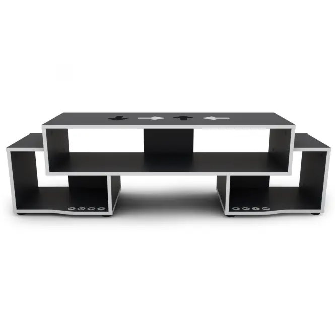 TV Stolík Matrix 140 grafit/biela,4