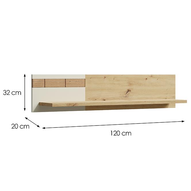 Polička Keks K6 120 cashmere,2