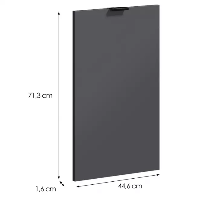Dvierka na umývačku LOFT II 450x720 grafit
