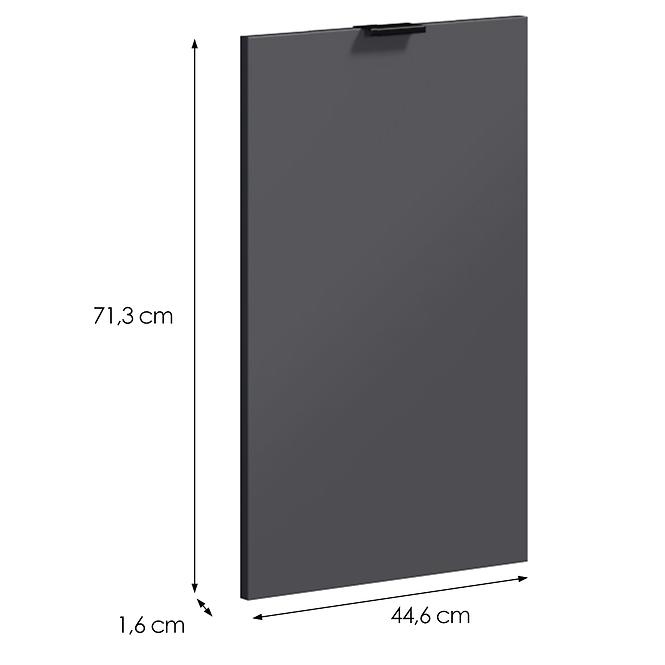 Dvierka na umývačku LOFT II 450x720 grafit