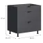 Kuchynská Skrinka LOFT II D80 3SZ METALBOX grafit,2