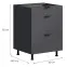 Kuchynská Skrinka LOFT II D60 3SZ METALBOX grafit,2
