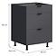 Kuchynská Skrinka LOFT II D60 3SZ METALBOX grafit,2