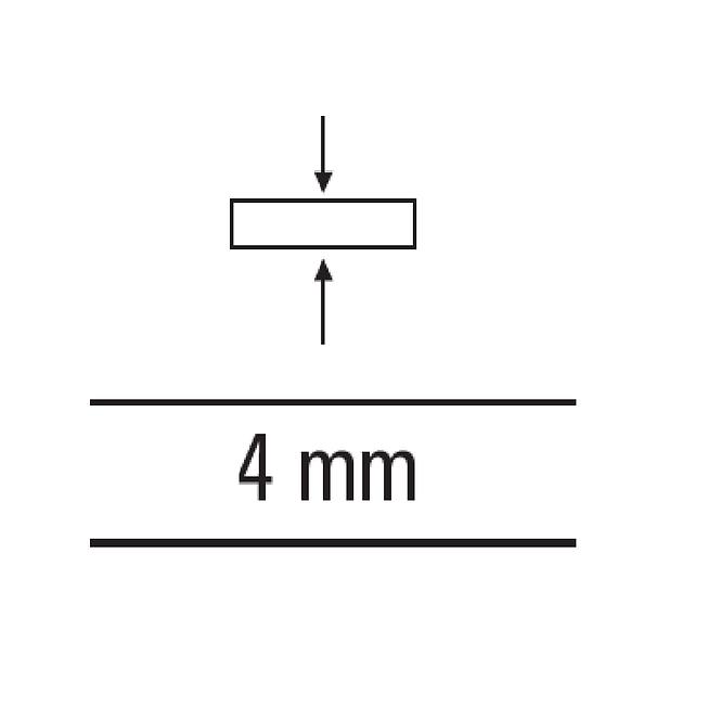 Dištančné krížiky 4mm 100 ks,4