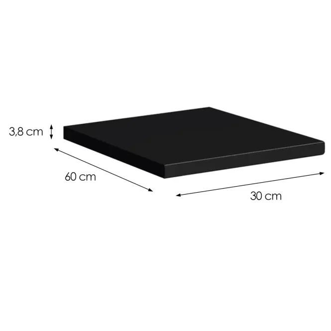 Kuchynská doska Industry  30 cm čierna,2