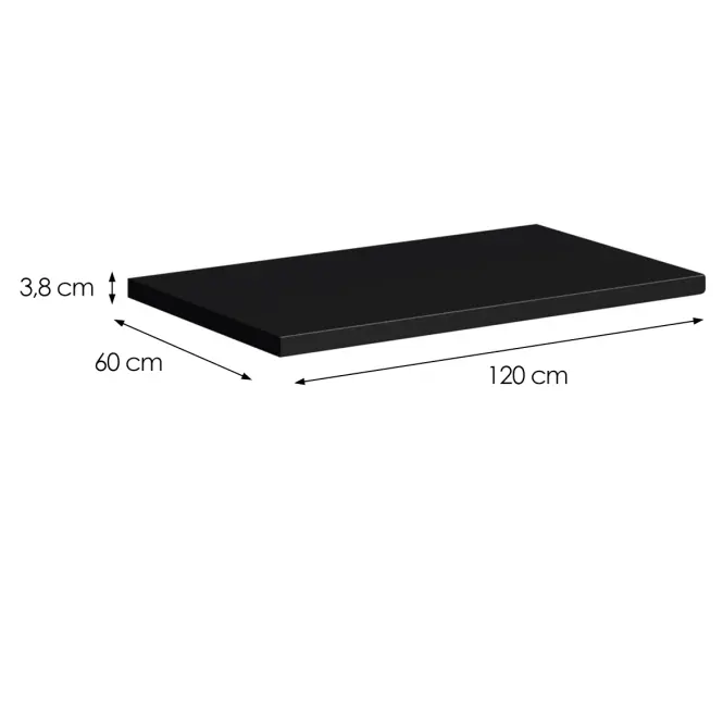 Kuchynská doska Industry  120 cm čierna,2