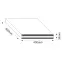 Kuchynská doska Loft II 40 cm dub craft,3