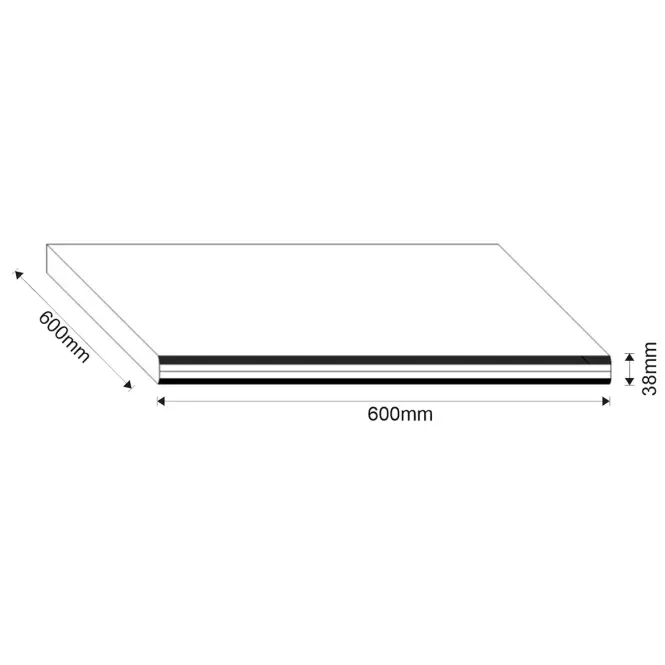 Kuchynská doska Loft II 60 cm dub craft,3