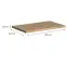 Kuchynská doska Loft II 80 cm dub craft,2