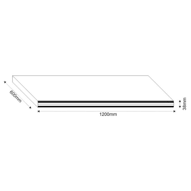 Kuchynská doska Loft II 120 cm dub craft,3